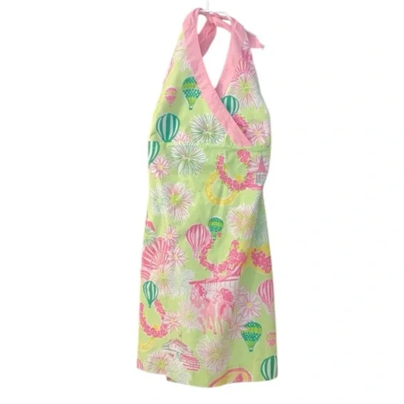 Lilly Pulitzer Derby Days Halter Dress Size 7 White Label - Picture 2 of 7